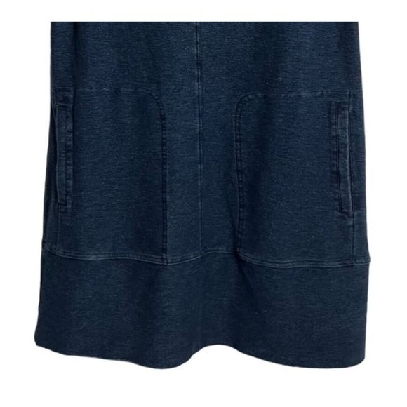 Max Jeans women's blue pullover dress size M denim look, short sleeve - Picture 3 of 9
